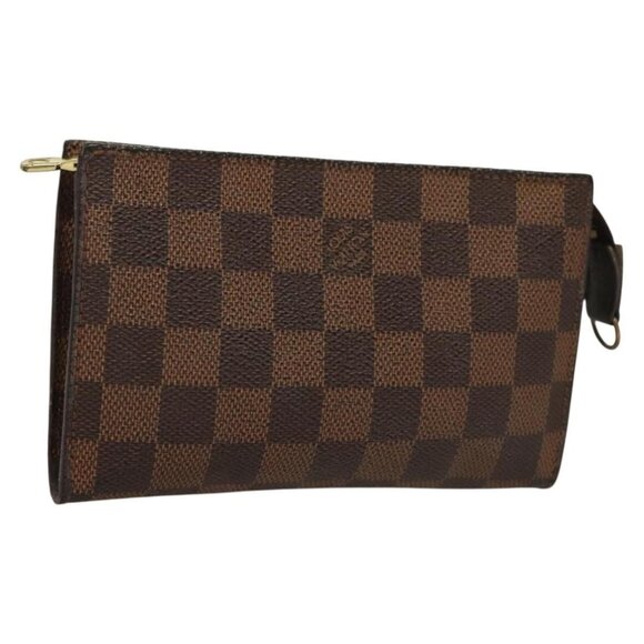 LOUIS VUITTON Damier Ebene Marais Pouch LV Auth 134399 - Picture 1 of 16